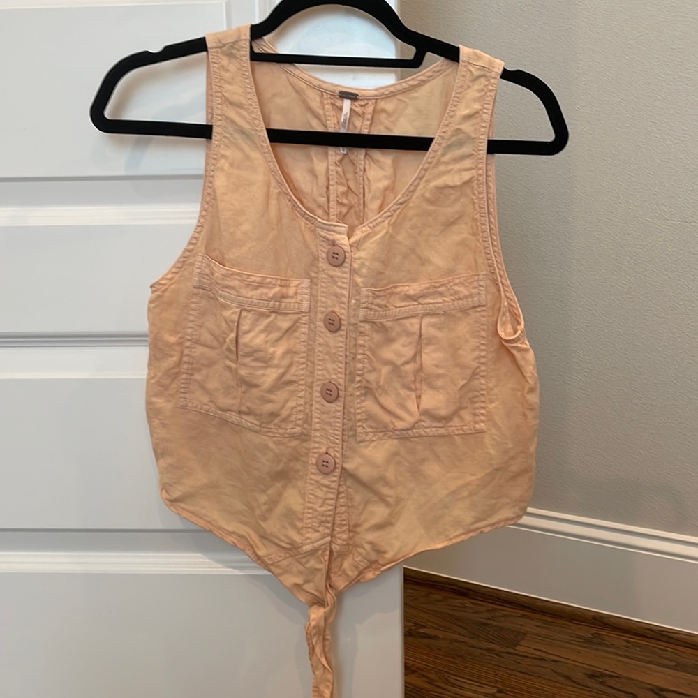 Free People Peach Top